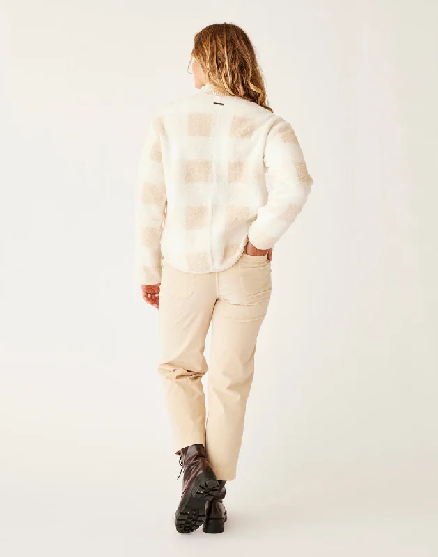 Posie Boucle Jacket: Birch Plaid