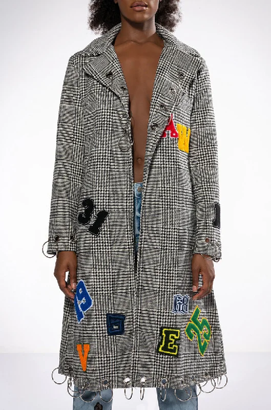 RINGO PLAID TRENCH