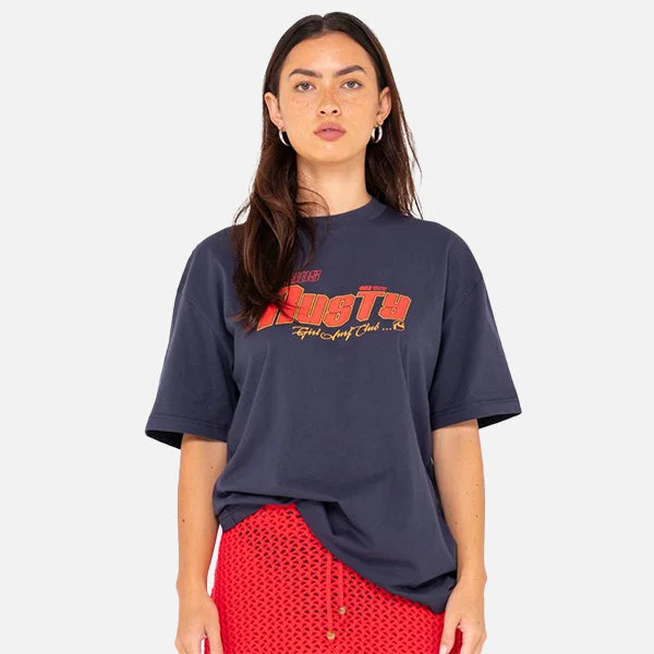 Rusty Girls OS Surf Tee - Navy