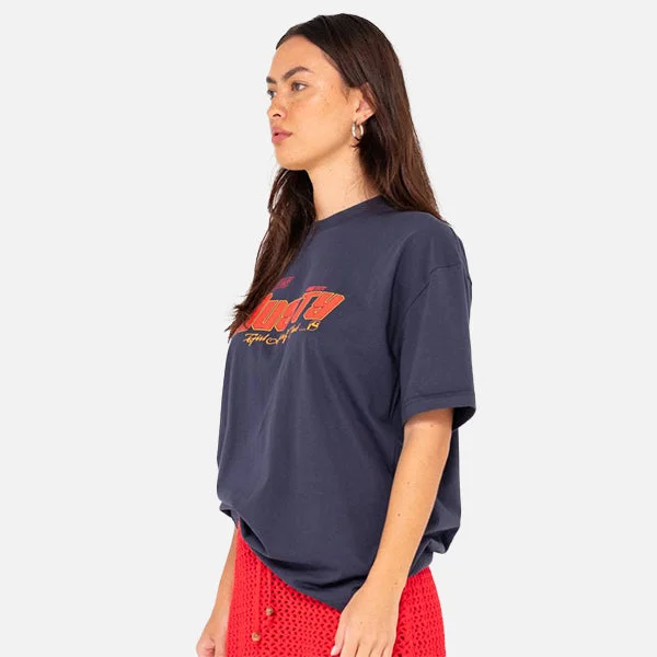 Rusty Girls OS Surf Tee - Navy