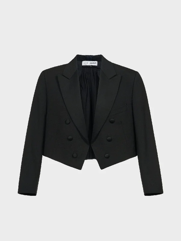 The Oversized Pleated Tux Jacket