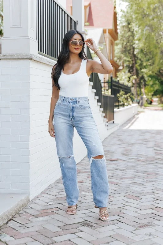 White Seamless Tank Bodysuit