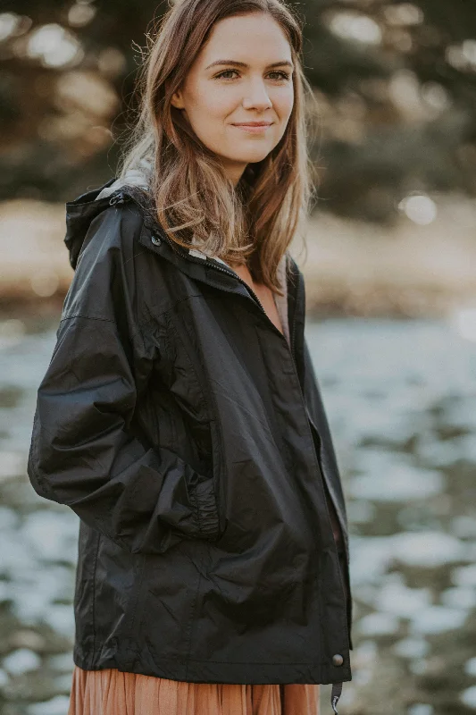 Women's Seam-Sealed Rain Jacket Black