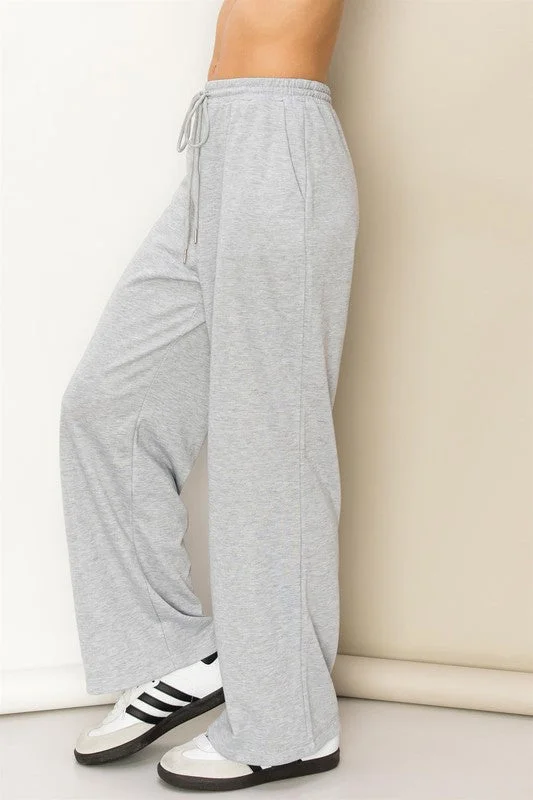 Drawstring Straight Jogger Pants